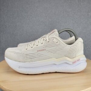 Brooks Ghost Max 2 Womens 7.5 Cream Pink Running Shoes 1204201B190 Max Cushion